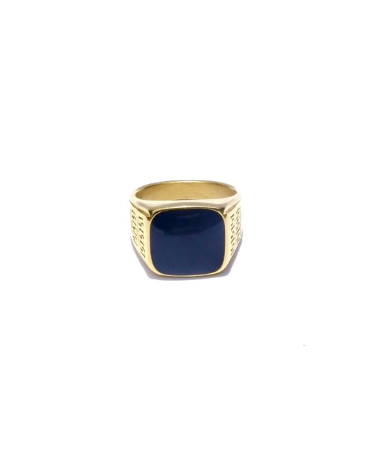 GOLD & BLACK SIGNET RING