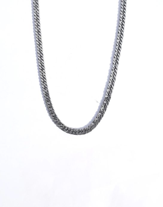 MIX CHAIN NECKLACE IN SILVER